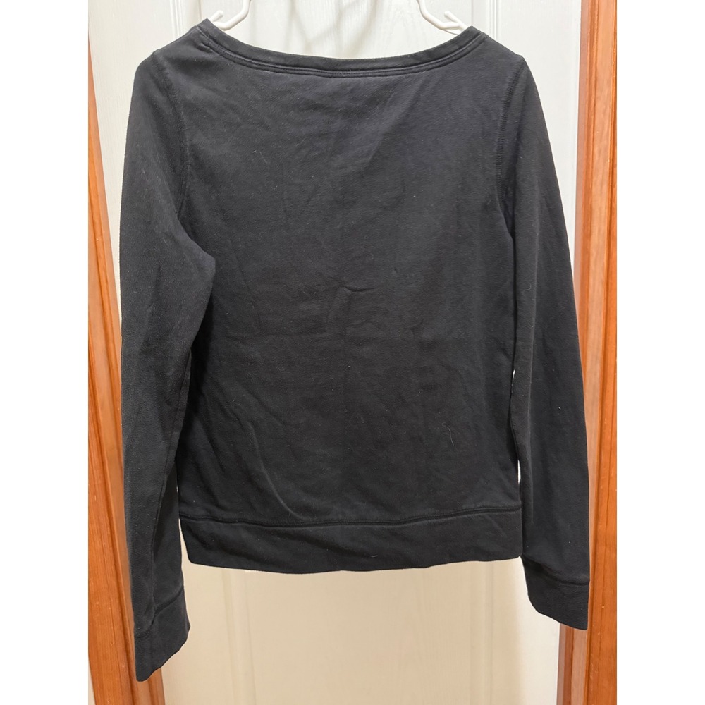 Victoria's Secret PINK Black Love Pink Graphic Sweatshirt Crew Neck Small - Picture 2 of 6